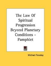 Tapa de The Law Of Spiritual Progression Beyond Planetary Conditions - Pamphlet