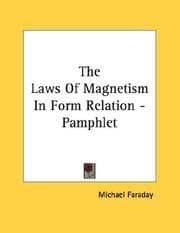 Tapa de The Laws Of Magnetism In Form Relation - Pamphlet