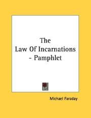 Tapa de The Law Of Incarnations - Pamphlet