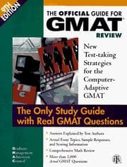 Tapa de The Official Guide for Gmat Review (9th ed)