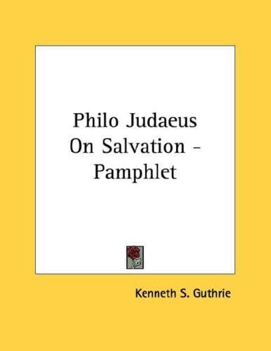 Tapa de Philo Judaeus On Salvation - Pamphlet