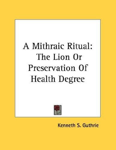 Tapa de A Mithraic Ritual