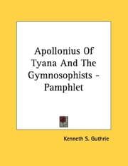 Tapa de Apollonius Of Tyana And The Gymnosophists - Pamphlet