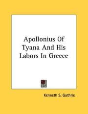 Tapa de Apollonius Of Tyana And His Labors In Greece