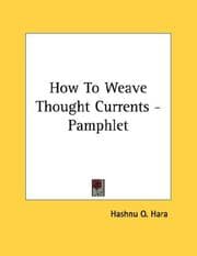 Tapa de How To Weave Thought Currents - Pamphlet