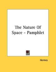 Tapa de The Nature Of Space - Pamphlet