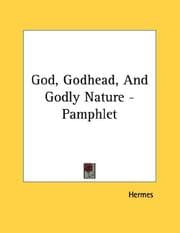 Tapa de God, Godhead, And Godly Nature - Pamphlet