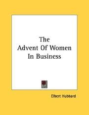 Tapa de The advent of woman into business