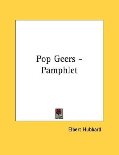 Tapa de Pop Geers - Pamphlet