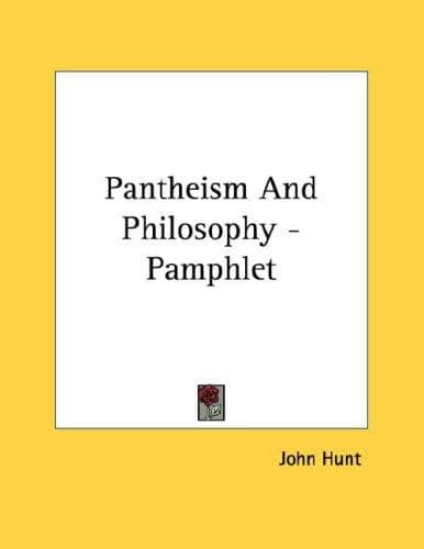 Tapa de Pantheism And Philosophy - Pamphlet