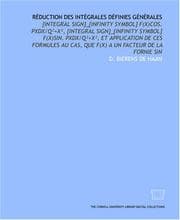 Tapa de Réduction des intégrales définies générales