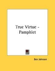 Tapa de True Virtue - Pamphlet
