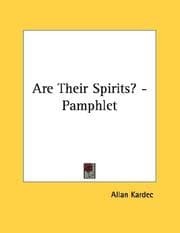 Tapa de Are Their Spirits? - Pamphlet