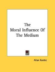 Tapa de The Moral Influence Of The Medium