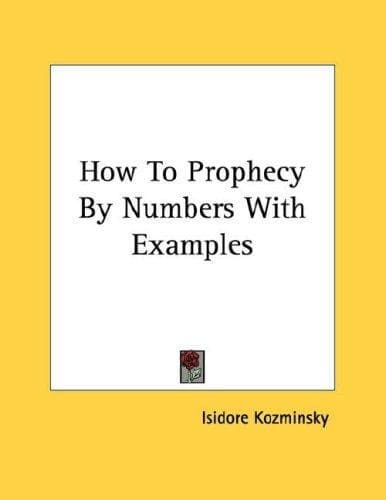 Tapa de How To Prophecy By Numbers With Examples