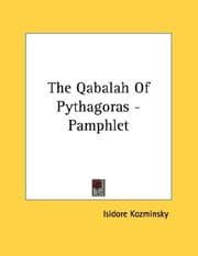Tapa de The Qabalah Of Pythagoras - Pamphlet