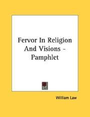 Tapa de Fervor In Religion And Visions - Pamphlet