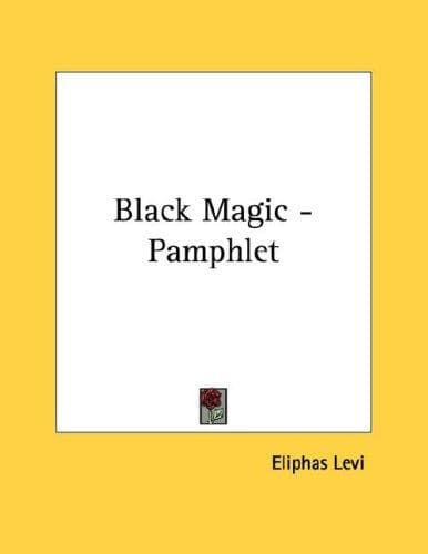 Tapa de Black Magic - Pamphlet