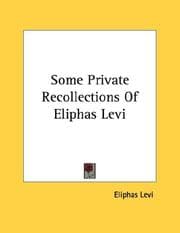 Tapa de Some Private Recollections Of Eliphas Levi