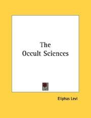 Tapa de The Occult Sciences