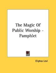 Tapa de The Magic Of Public Worship - Pamphlet