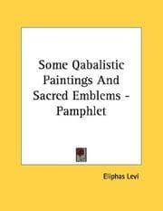 Tapa de Some Qabalistic Paintings And Sacred Emblems - Pamphlet