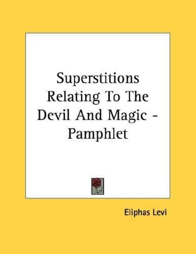 Tapa de Superstitions Relating To The Devil And Magic - Pamphlet