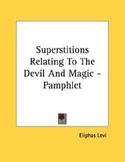 Tapa de Superstitions Relating To The Devil And Magic - Pamphlet