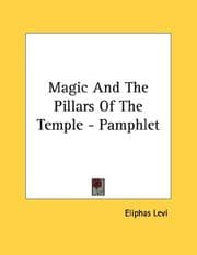 Tapa de Magic And The Pillars Of The Temple - Pamphlet