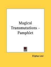 Tapa de Magical Transmutations - Pamphlet