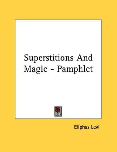 Tapa de Superstitions And Magic - Pamphlet