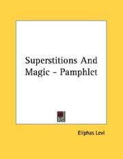 Tapa de Superstitions And Magic - Pamphlet