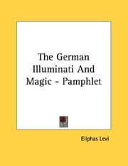 Tapa de The German Illuminati And Magic - Pamphlet