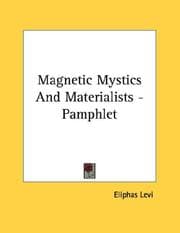 Tapa de Magnetic Mystics And Materialists - Pamphlet