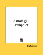 Tapa de Astrology - Pamphlet