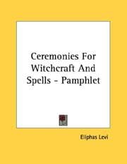 Tapa de Ceremonies For Witchcraft And Spells - Pamphlet