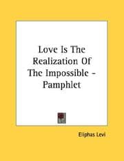 Tapa de Love Is The Realization Of The Impossible - Pamphlet