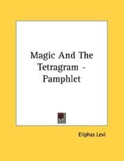 Tapa de Magic And The Tetragram - Pamphlet