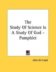 Tapa de The Study Of Science Is A Study Of God - Pamphlet