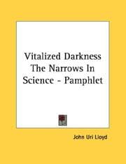 Tapa de Vitalized Darkness The Narrows In Science - Pamphlet