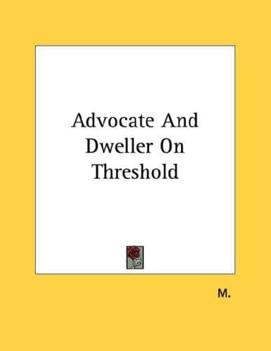 Tapa de Advocate And Dweller On Threshold