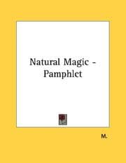 Tapa de Natural Magic - Pamphlet