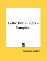 Tapa de Celtic Burial Rites - Pamphlet