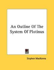 Tapa de An Outline Of The System Of Plotinus