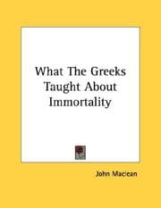 Tapa de What The Greeks Taught About Immortality