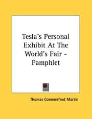Tapa de Tesla's Personal Exhibit At The World's Fair - Pamphlet