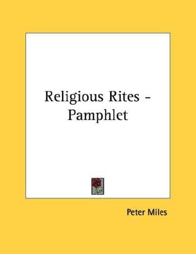 Tapa de Religious Rites - Pamphlet