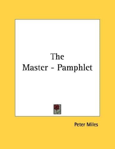 Tapa de The Master - Pamphlet