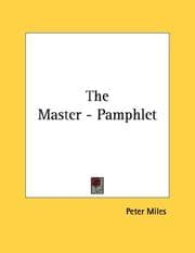 Tapa de The Master - Pamphlet