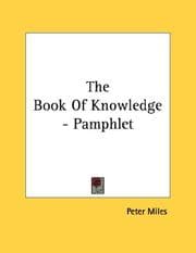 Tapa de The Book Of Knowledge - Pamphlet